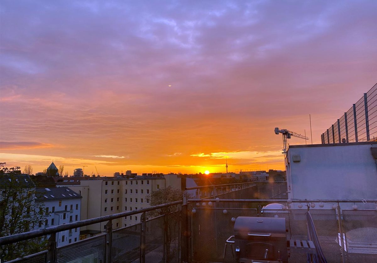 sunset in Berlin